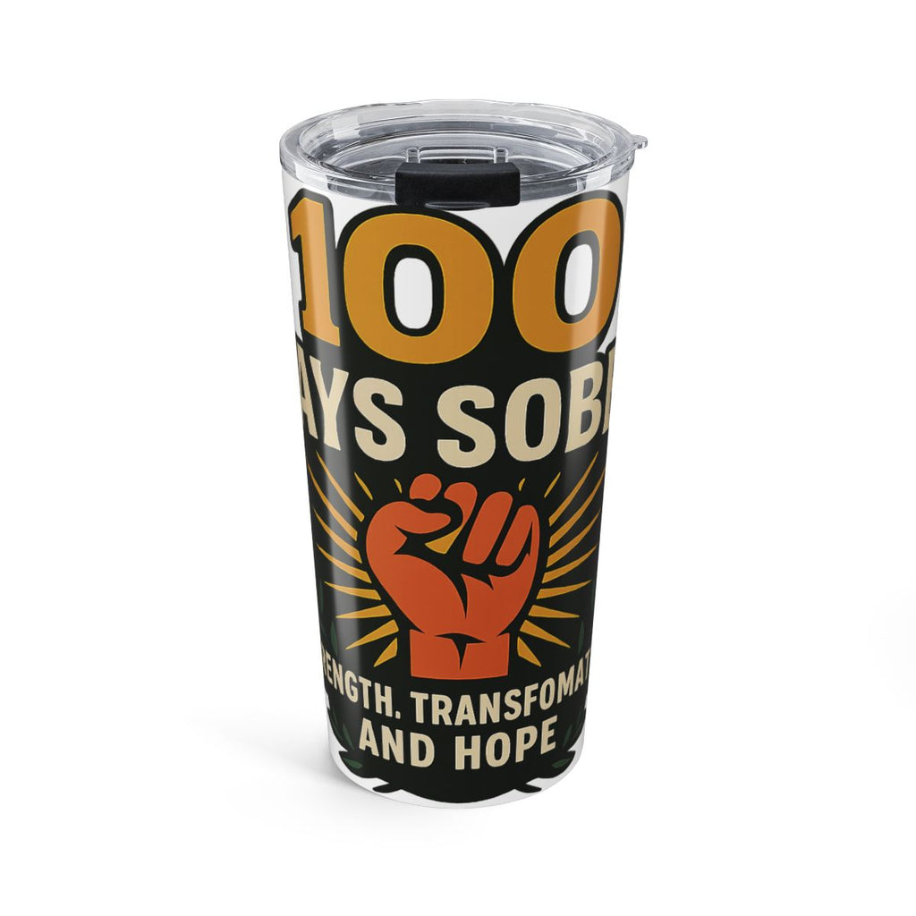 100 Days Sober Milestone Tumbler, Sobriety Gift, Recovery Journey Celebration, Addiction Recovery Gift, Sober Anniversary Present