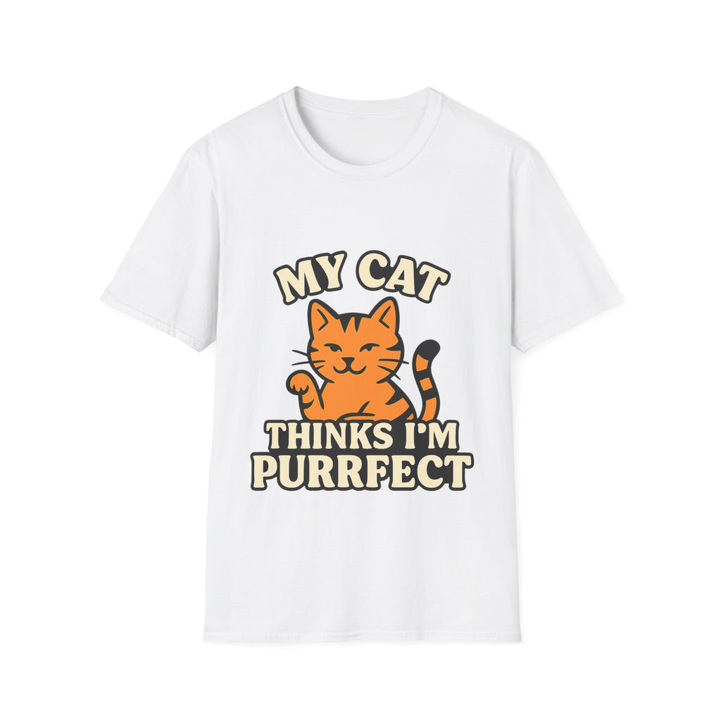 Cat Lover Shirt, My Cat Thinks I'm Purrfect T-Shirt, Funny Cat Owner Gift, Cat Mom Tee, Cat Dad Shirt, Crazy Cat Lady