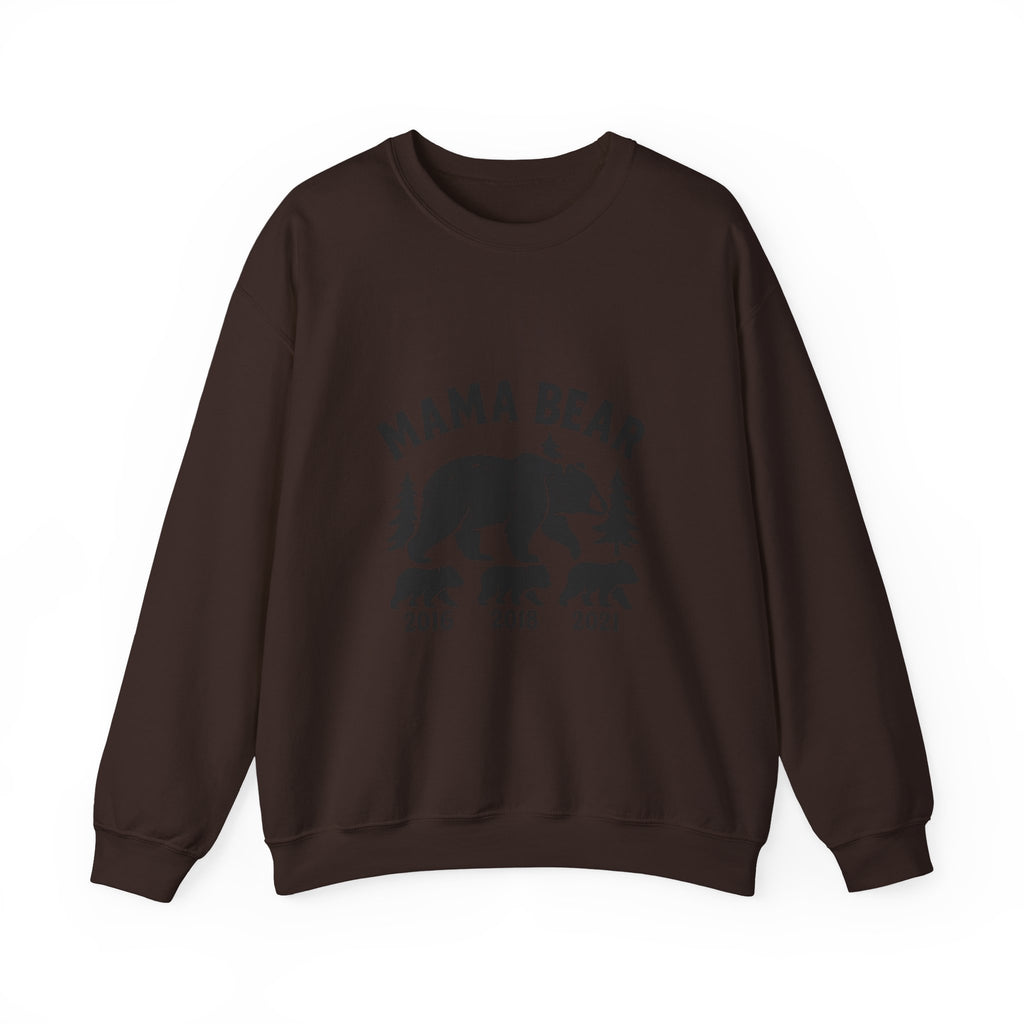 Mama Bear Sweatshirt with Cubs Birth Years, Mother's Day Gift for Mom, Woodland Mom Shirt, Gift from Kids, Mommy and Me Crewneck