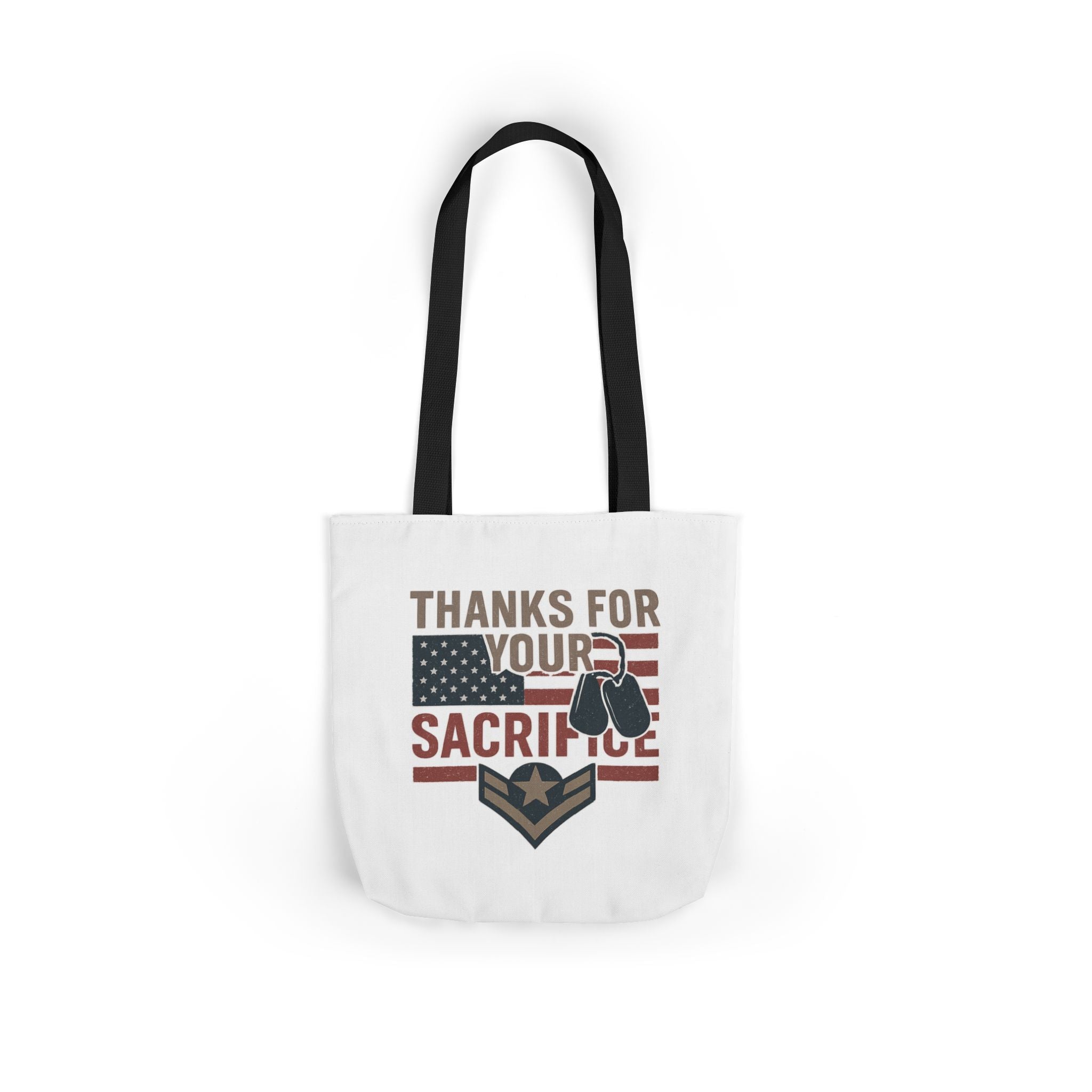 Thanks for Your Sacrifice Tote Bag Military Appreciation Gift Active Duty Service Member Honor Patriotic Gift USA Support Troops Bag