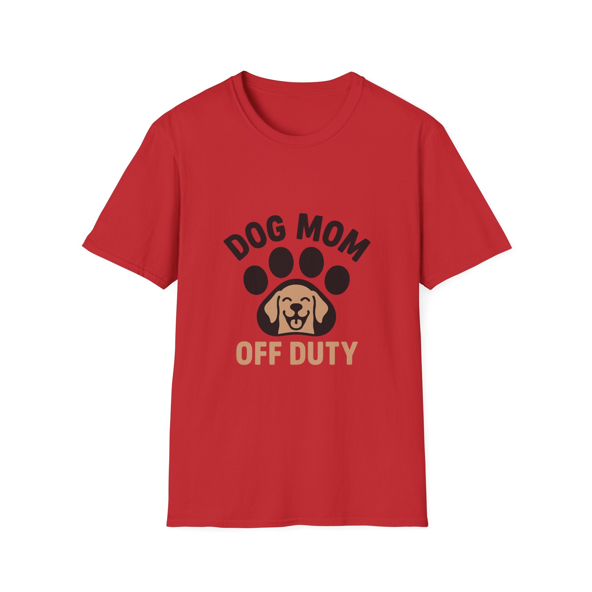 Dog Mom Off Duty Shirt, Dog Lover Gift, Paw Print T-Shirt, Dog Mom Tee, Funny Dog Owner Shirt, Dog Mama Clothing, Pet Parent