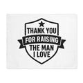 Thank You For Raising The Man I Love Placemat Wedding Gift for In-Laws Parents Appreciation Bridal Shower Anniversary Gift