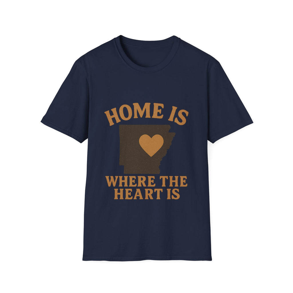 Home Is Where The Heart Is Shirt, Vintage State Silhouette Tee, Hometown Pride Gift, Missing Home Nostalgic T-Shirt