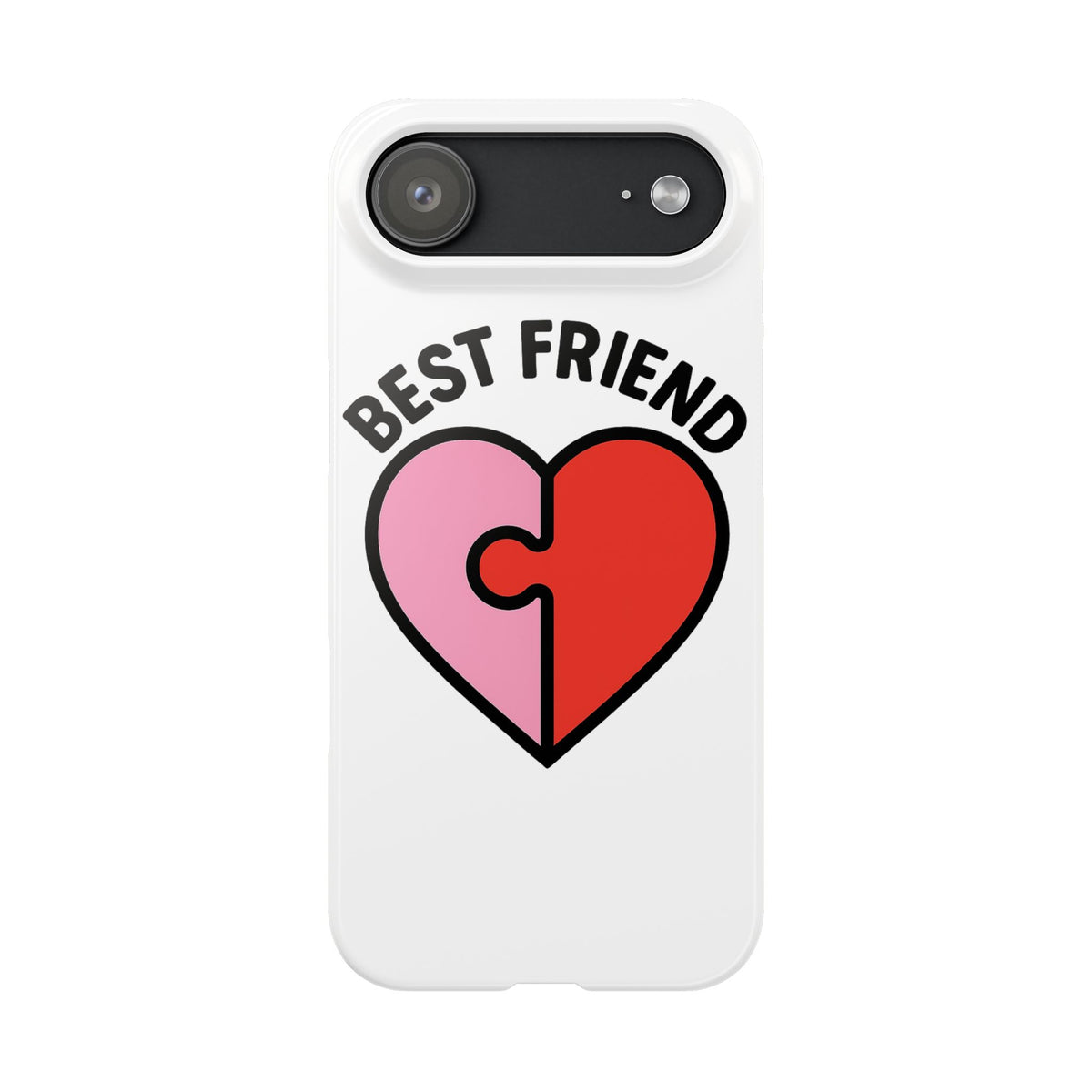 Best Friend Phone Case Set Puzzle Heart Matching BFF Gifts for Besties Friendship Phone Cases Cute Teen Gift for Her