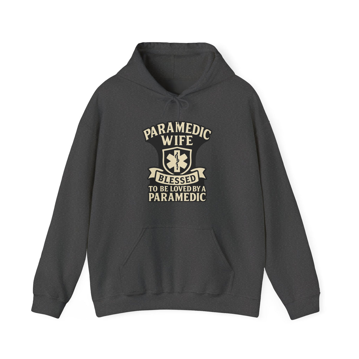 Paramedic Wife Hoodie, Blessed to Be Loved By a Paramedic Sweatshirt, EMS Girlfriend Gift, First Responder Partner Support Apparel