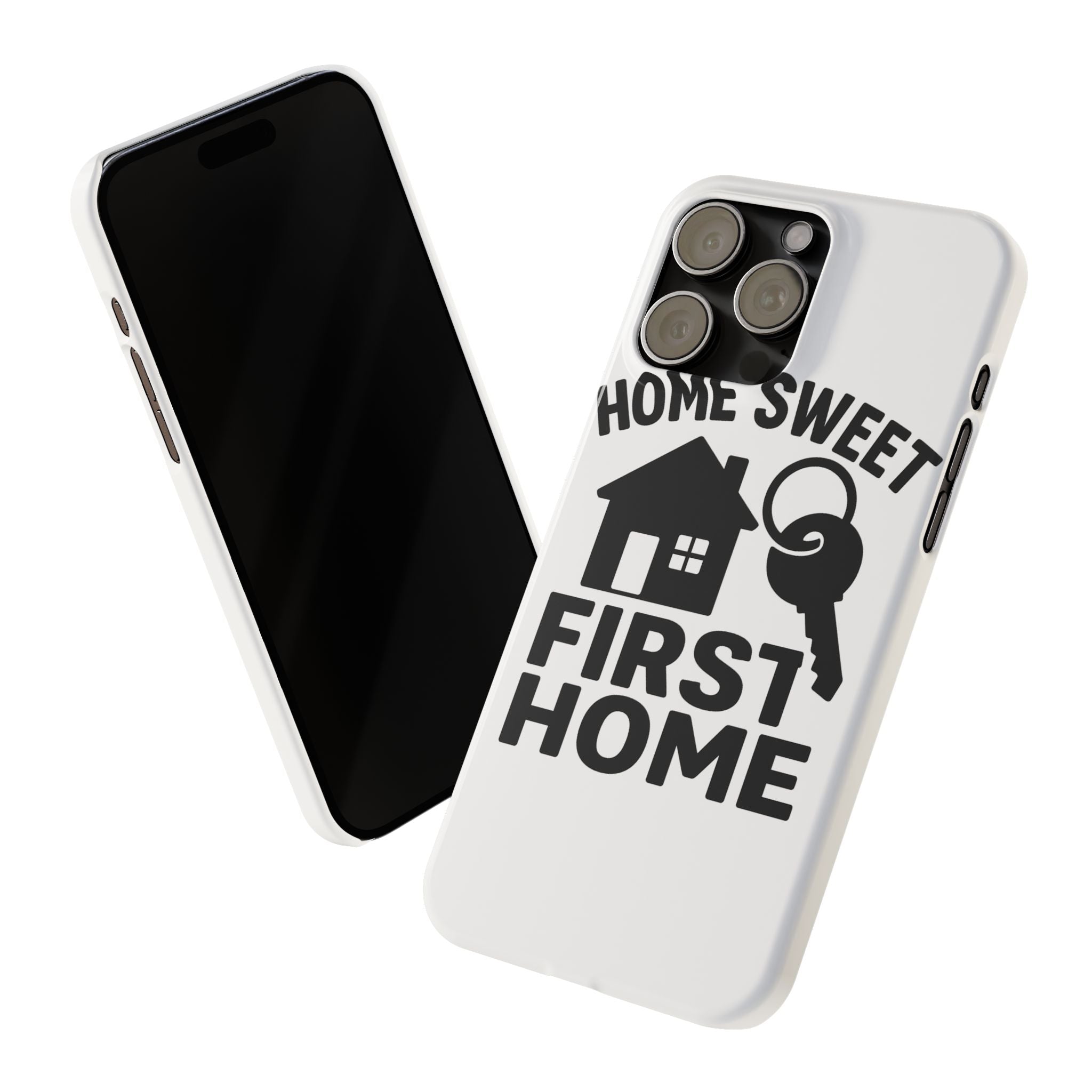 First Home Phone Case New Homeowner Gift Housewarming Present House Keys Milestone Typography Home Sweet First Home Decor