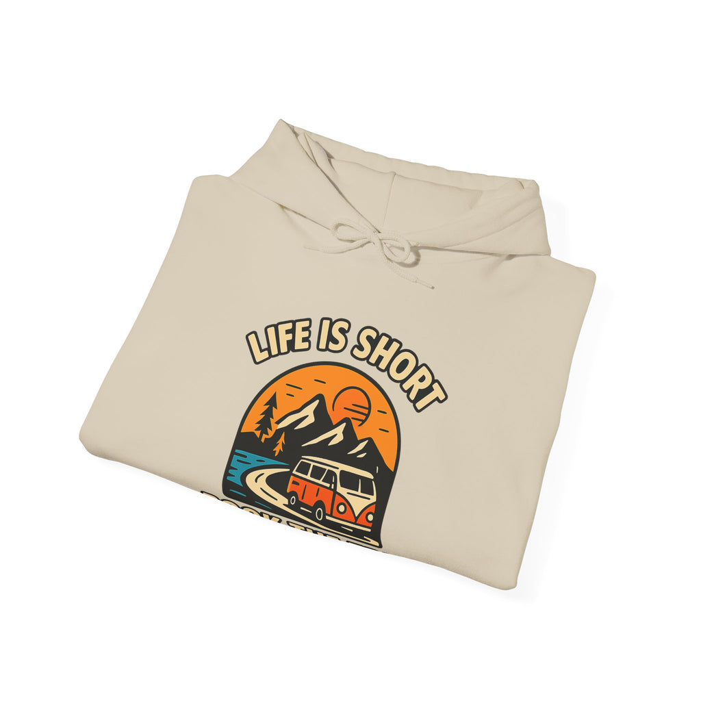 Life Is Short Book The Trip Hoodie, Travel Lover Gift, Adventure Seeker Sweatshirt, Wanderlust Clothing, Digital Nomad Gift