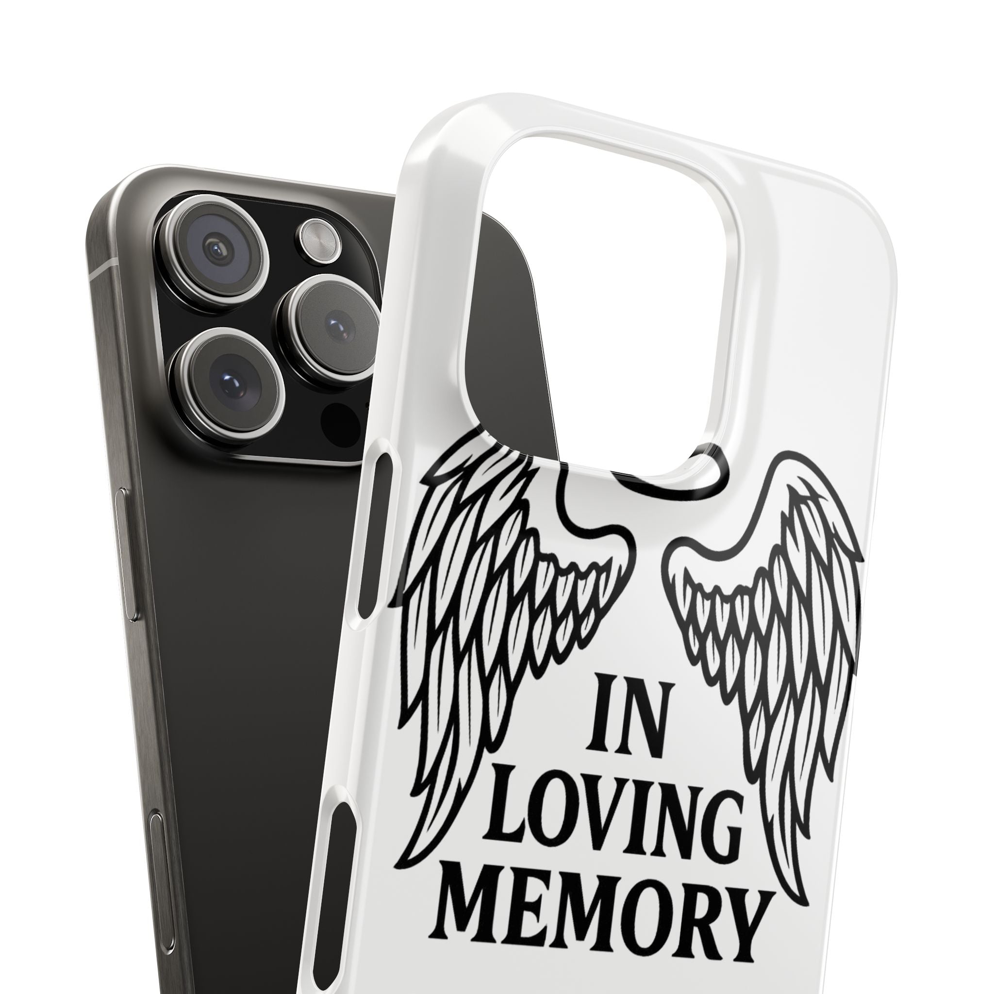Guardian Angel Wings Phone Case In Loving Memory Sympathy Gift Memorial Remembrance Heaven Spiritual Protection Loss Grief Support