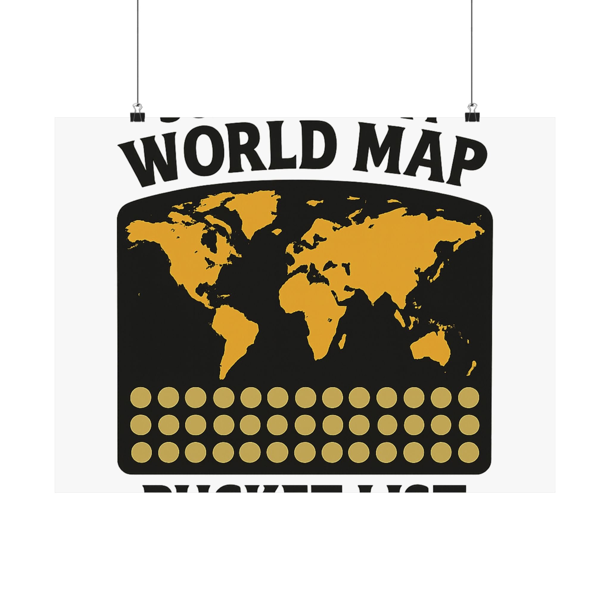 Scratch Off World Map Bucket List Poster Travel Tracker Gift Adventure Wall Art Wanderlust Decor Journey Milestone Chart