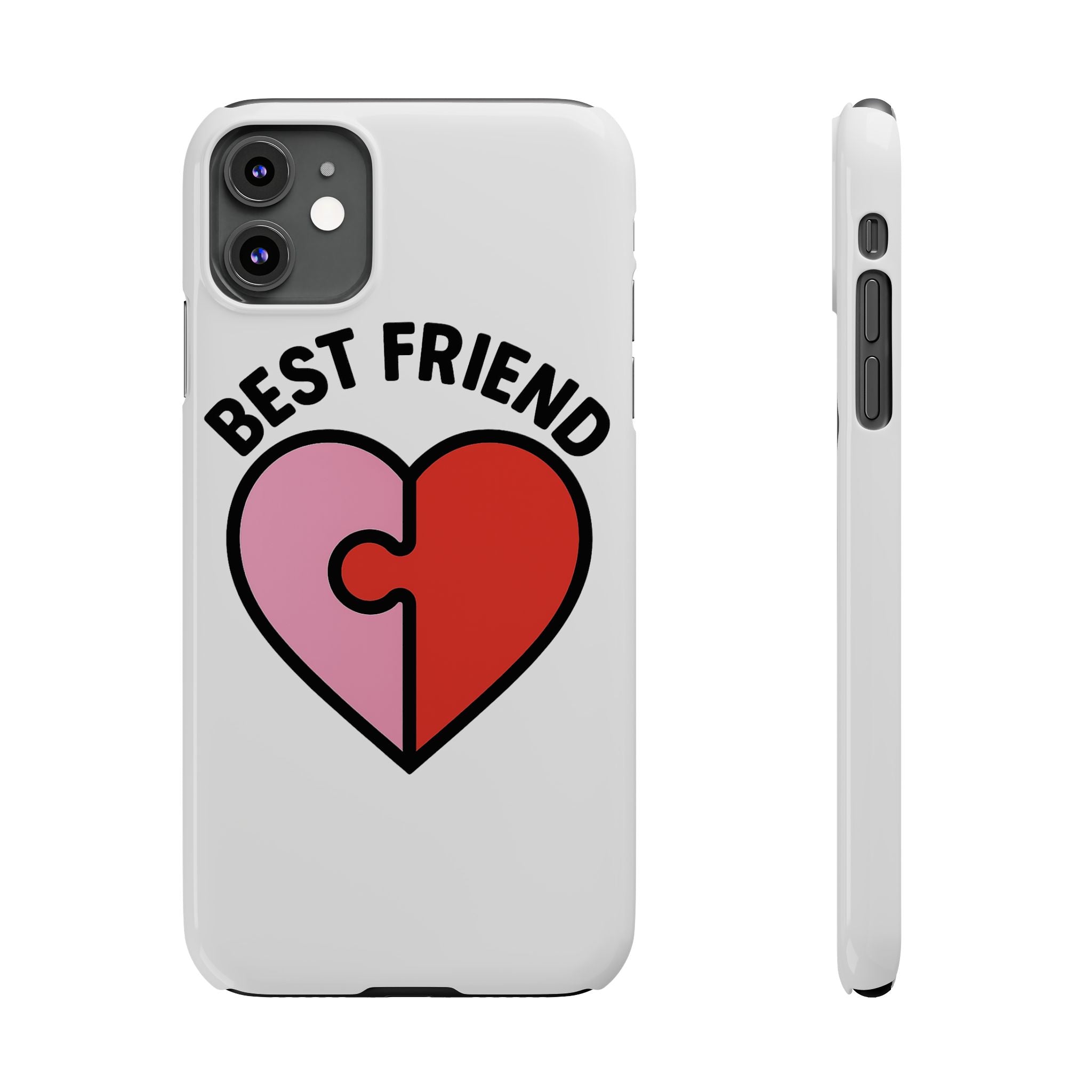 Best Friend Phone Case Set Puzzle Heart Matching BFF Gifts for Besties Friendship Phone Cases Cute Teen Gift for Her