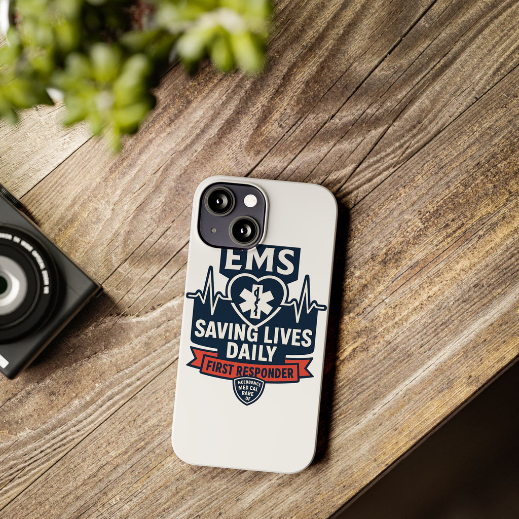 EMS Phone Case Paramedic Gift EMT Star of Life Heartbeat Saving Lives Daily First Responder Appreciation Medical Hero