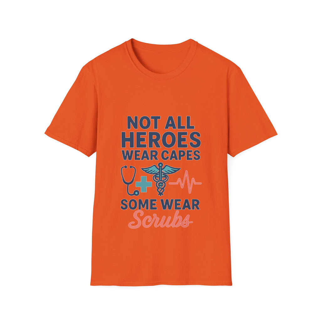 Not All Heroes Wear Capes Some Wear Scrubs Nurse Shirt, Nurse Appreciation Week Gift, Nurse Thank You Tee, Medical Worker Hero