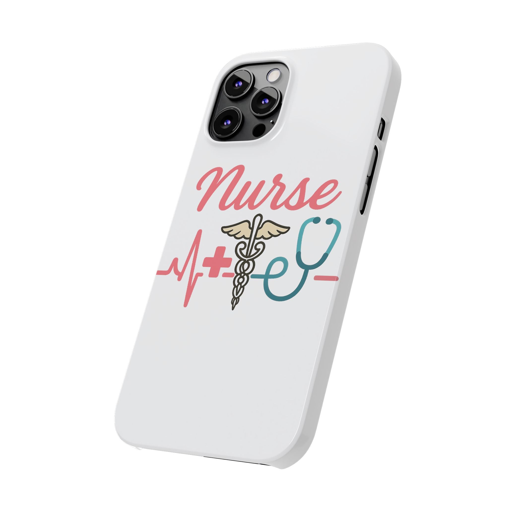 Nurse Phone Case EKG Heartbeat Medical Gift for Nurses RN Nursing Student Appreciation Gift Healthcare Worker iPhone Case