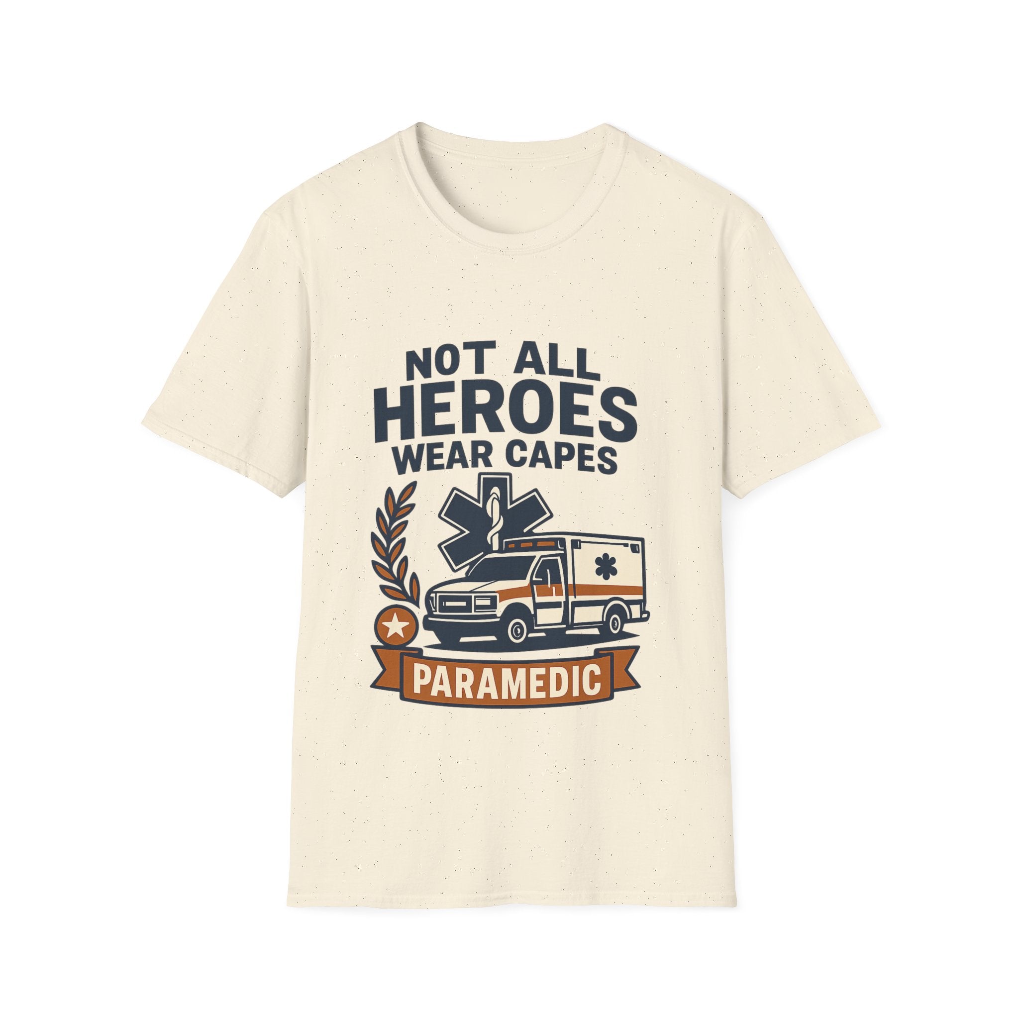 Not All Heroes Wear Capes Paramedic Shirt, EMS Appreciation Gift, Star of Life EMT Tshirt, Ambulance Driver Hero Shirt