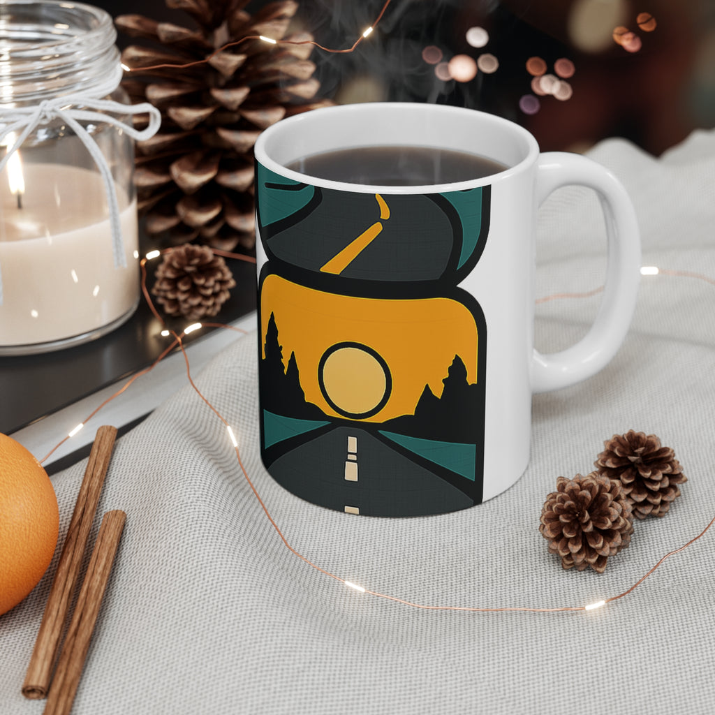 Custom Road Trip Photo Mug | Personalized Travel Memory Collage Coffee Mug | Best Trip Ever Keepsake Gift | Family Vacation Mug