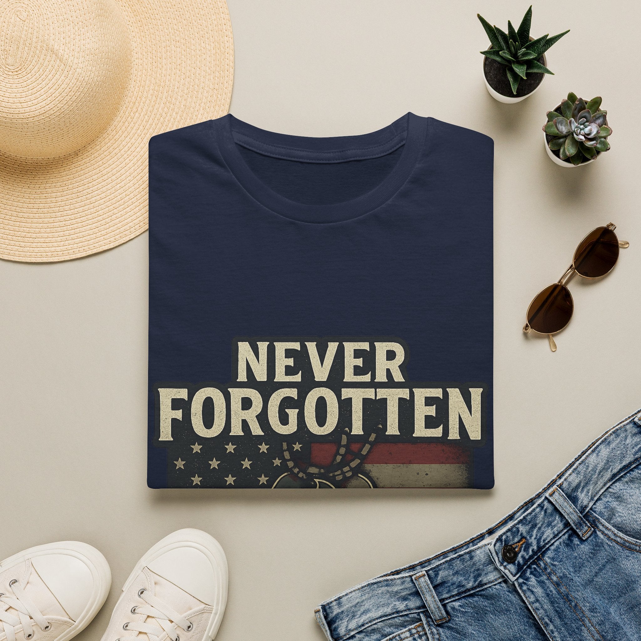 Never Forgotten Veteran Memorial Shirt Custom Name Military Tribute Tee Gold Star Family Gift Personalized Remembrance Tshirt