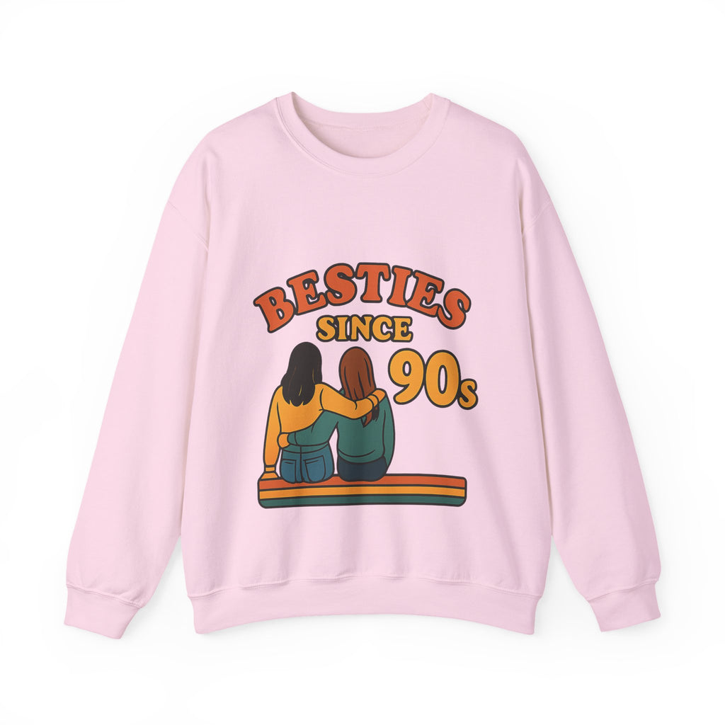 Besties Since Retro Years Sweatshirt 90s Nostalgia Best Friend Gift Friendship Anniversary Vintage Aesthetic Crewneck