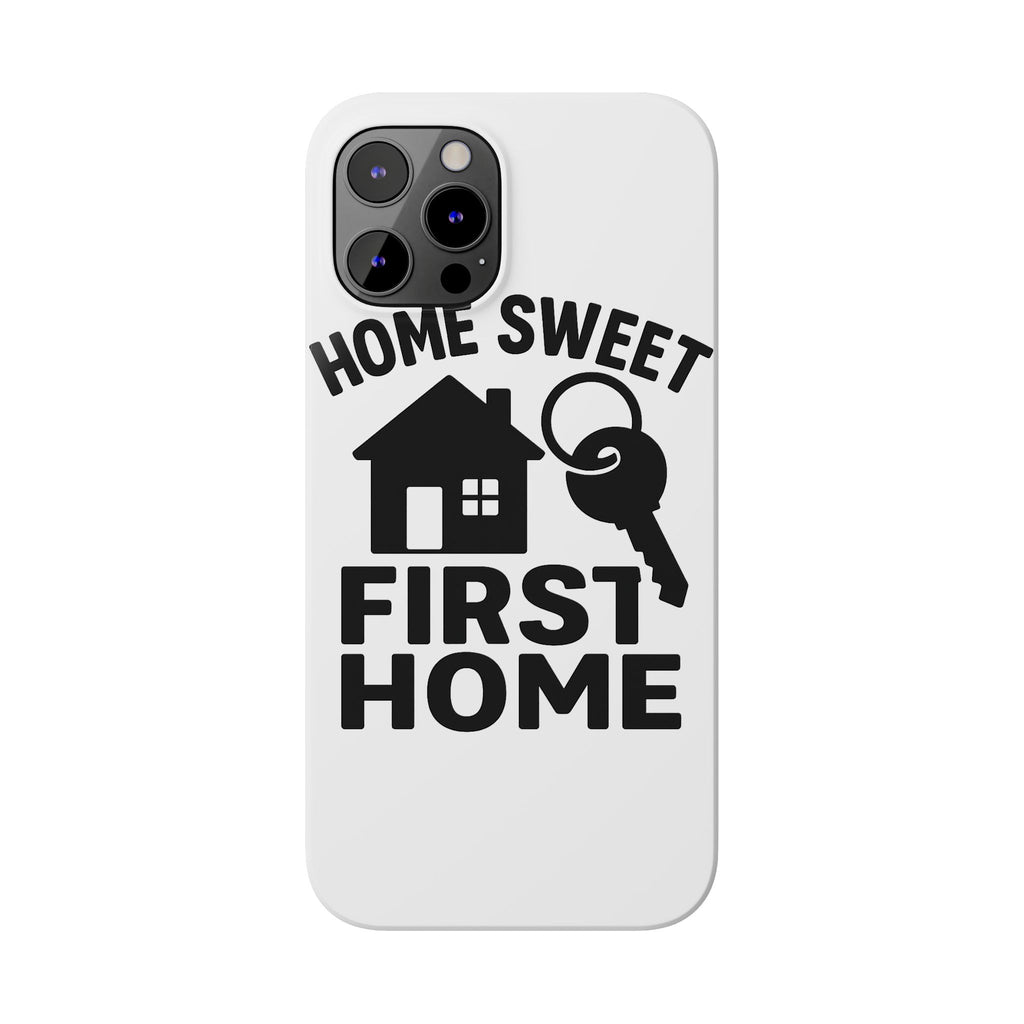First Home Phone Case New Homeowner Gift Housewarming Present House Keys Milestone Typography Home Sweet First Home Decor