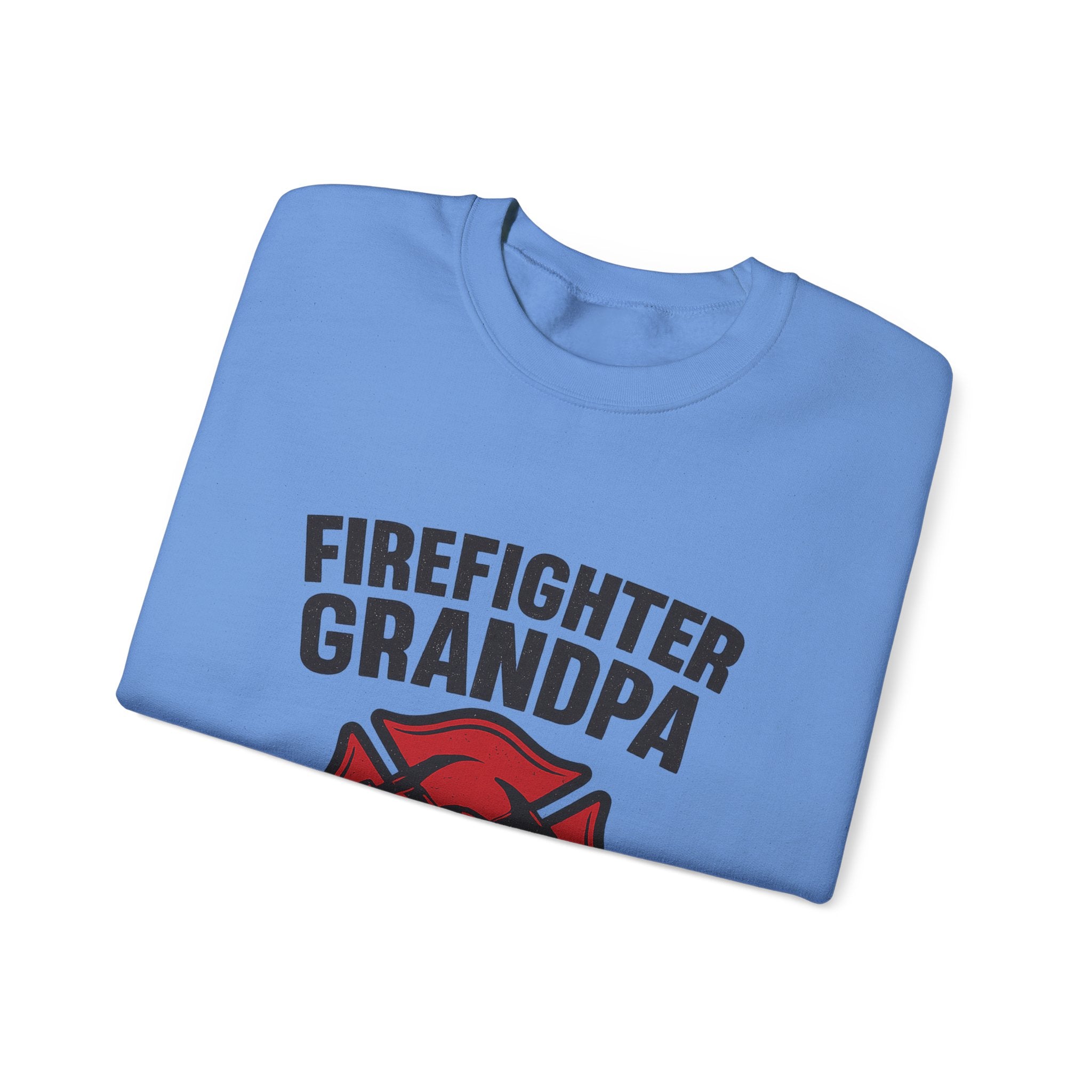 Firefighter Grandpa Sweatshirt My Hero Forever Gift Vintage Fire Station Badge Grandparents Day Fireman Grandfather Shirt