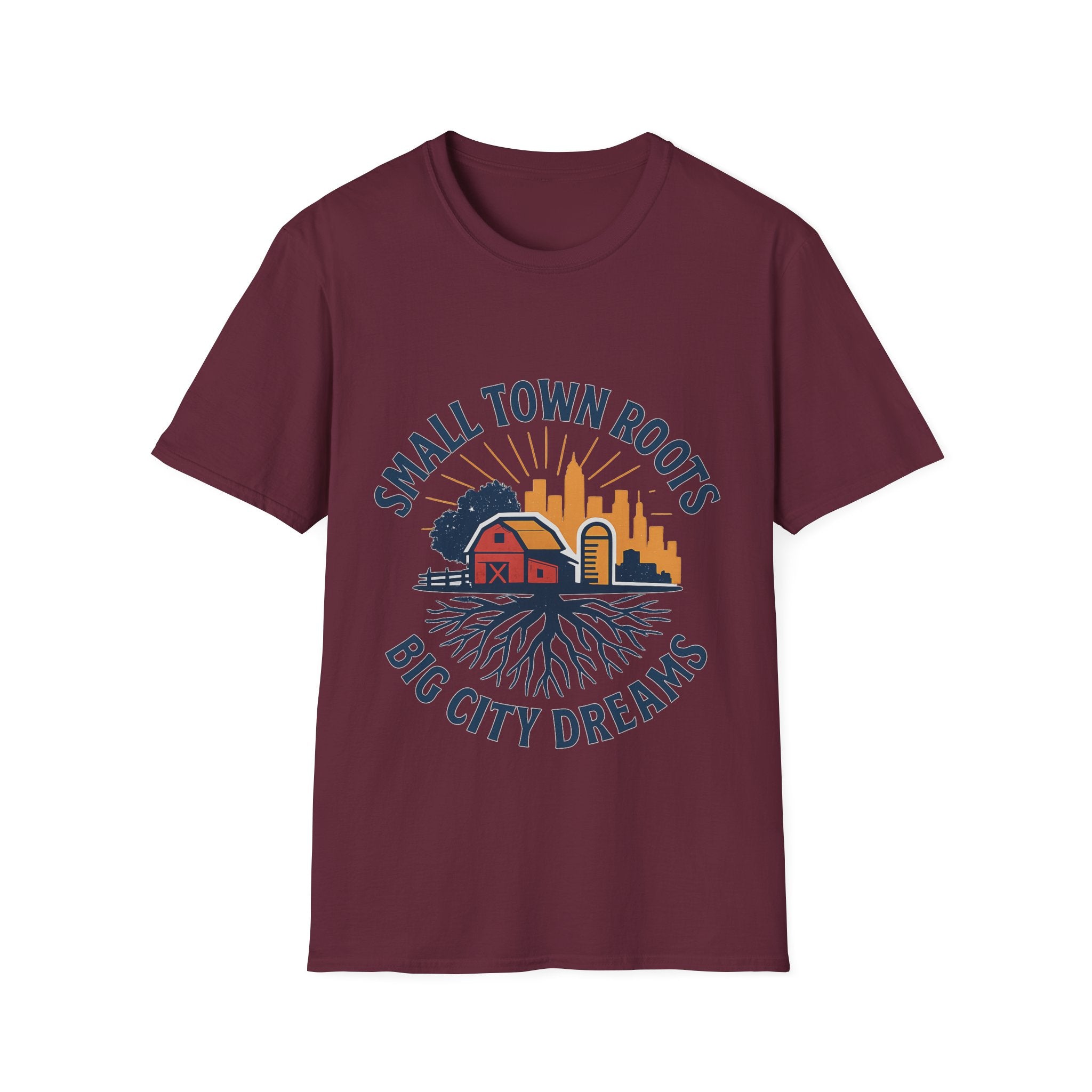 Small Town Roots Big City Dreams Shirt, Hometown Pride Tee, Vintage Americana Tshirt, Country Girl Gift, Small Town Pride