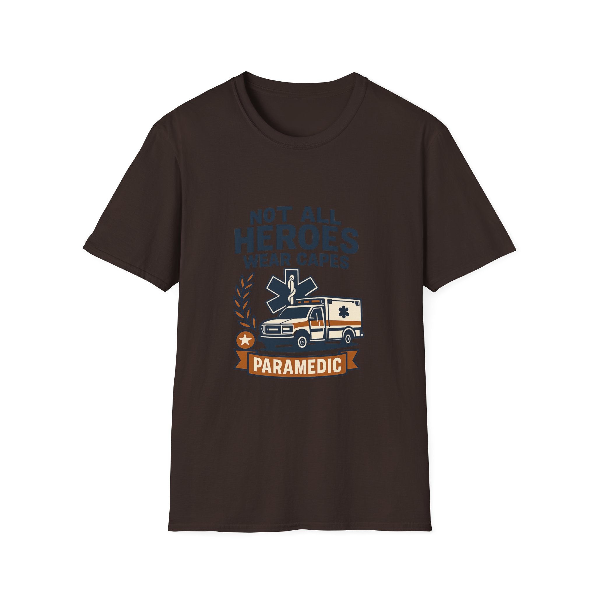 Not All Heroes Wear Capes Paramedic Shirt, EMS Appreciation Gift, Star of Life EMT Tshirt, Ambulance Driver Hero Shirt