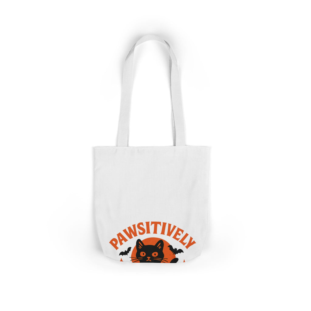 Pawsitively Spooky Cat Lover Halloween Tote Bag