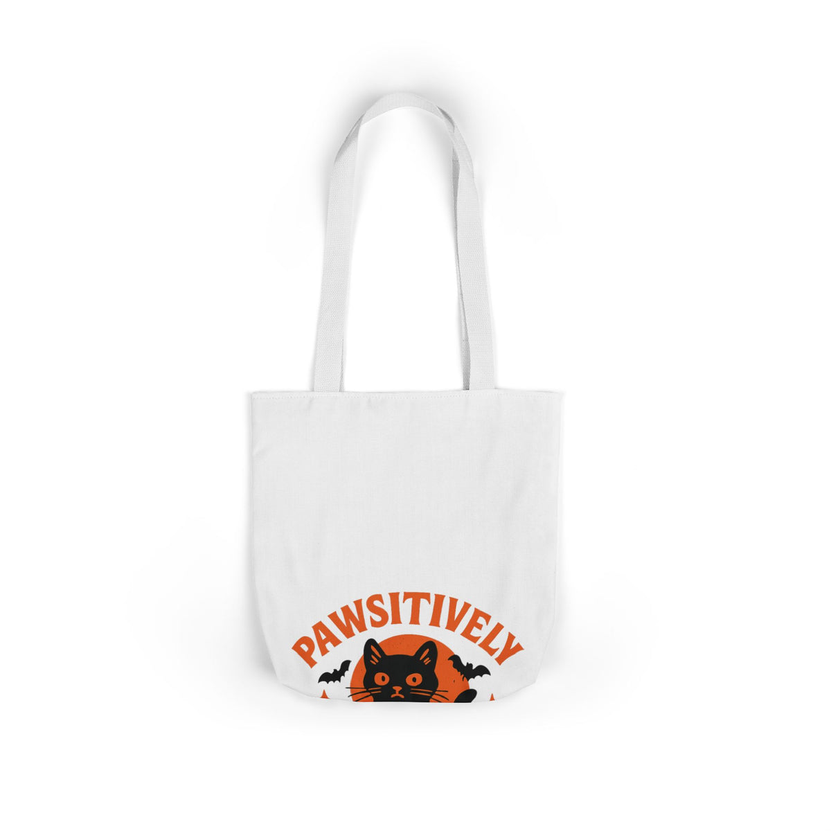 Pawsitively Spooky Cat Lover Halloween Tote Bag