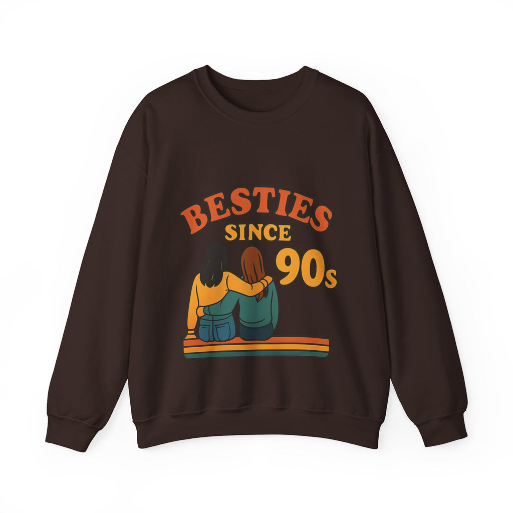 Besties Since Retro Years Sweatshirt 90s Nostalgia Best Friend Gift Friendship Anniversary Vintage Aesthetic Crewneck