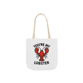 You're My Lobster Tote Bag Friends TV Show Gift Couples Anniversary Boyfriend Girlfriend Soulmate Quote Canvas Beach Bag