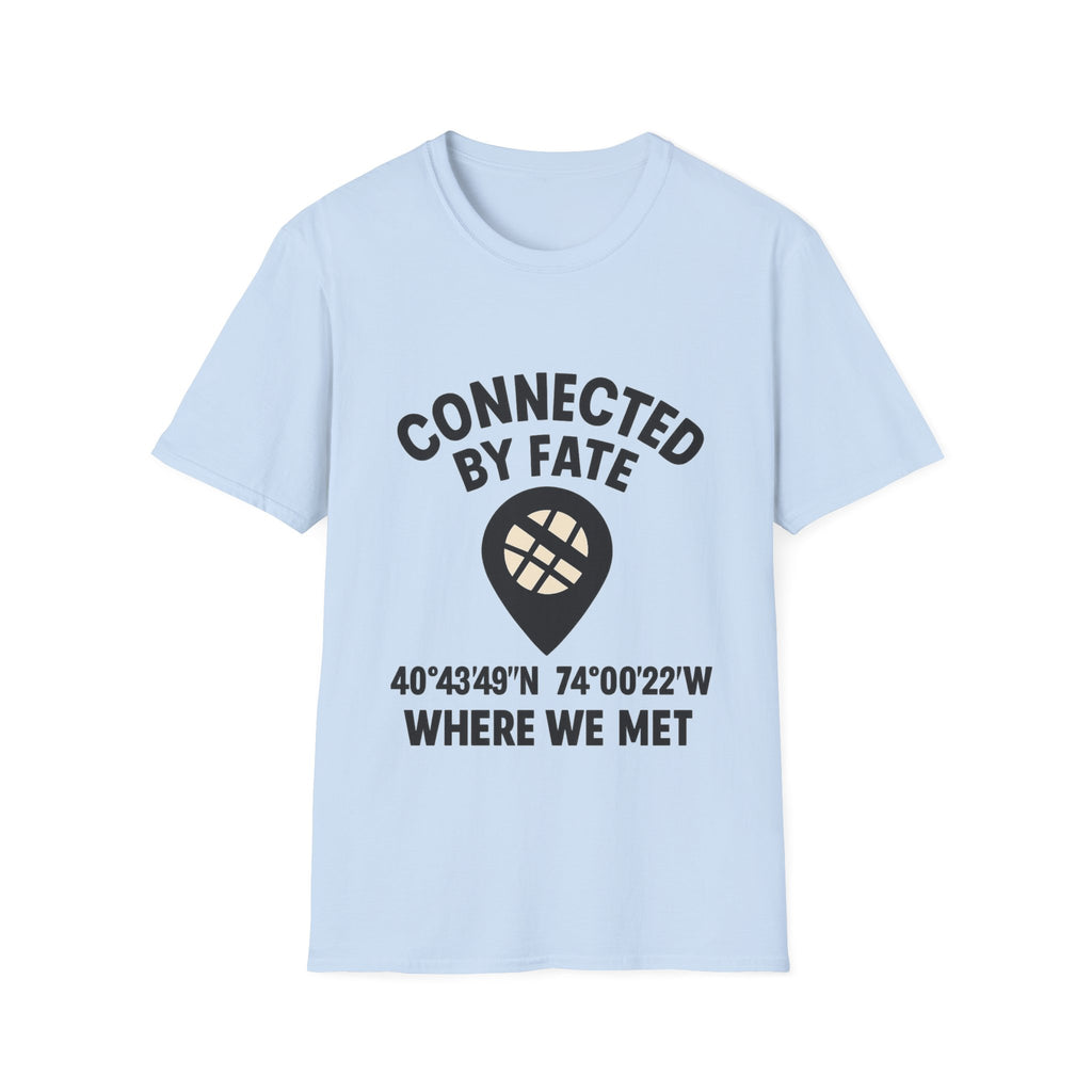 Best Friend Coordinates Shirt | Matching BFF Tees Where We Met | Friendship Day Gift | Connected By Fate | Personalized Location