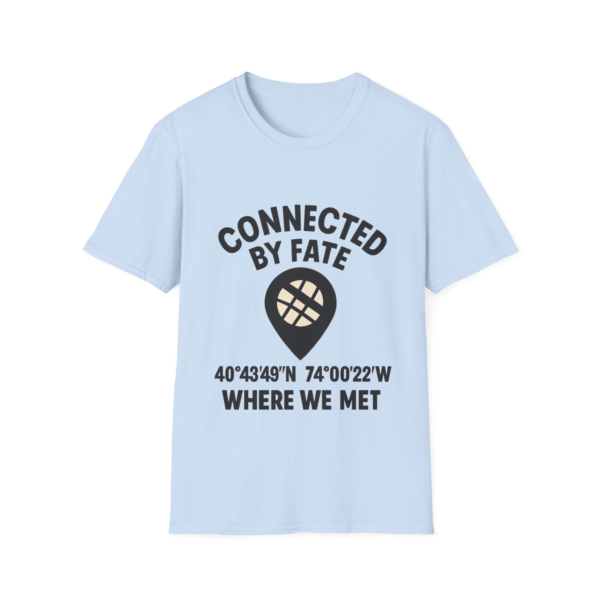 Best Friend Coordinates Shirt | Matching BFF Tees Where We Met | Friendship Day Gift | Connected By Fate | Personalized Location