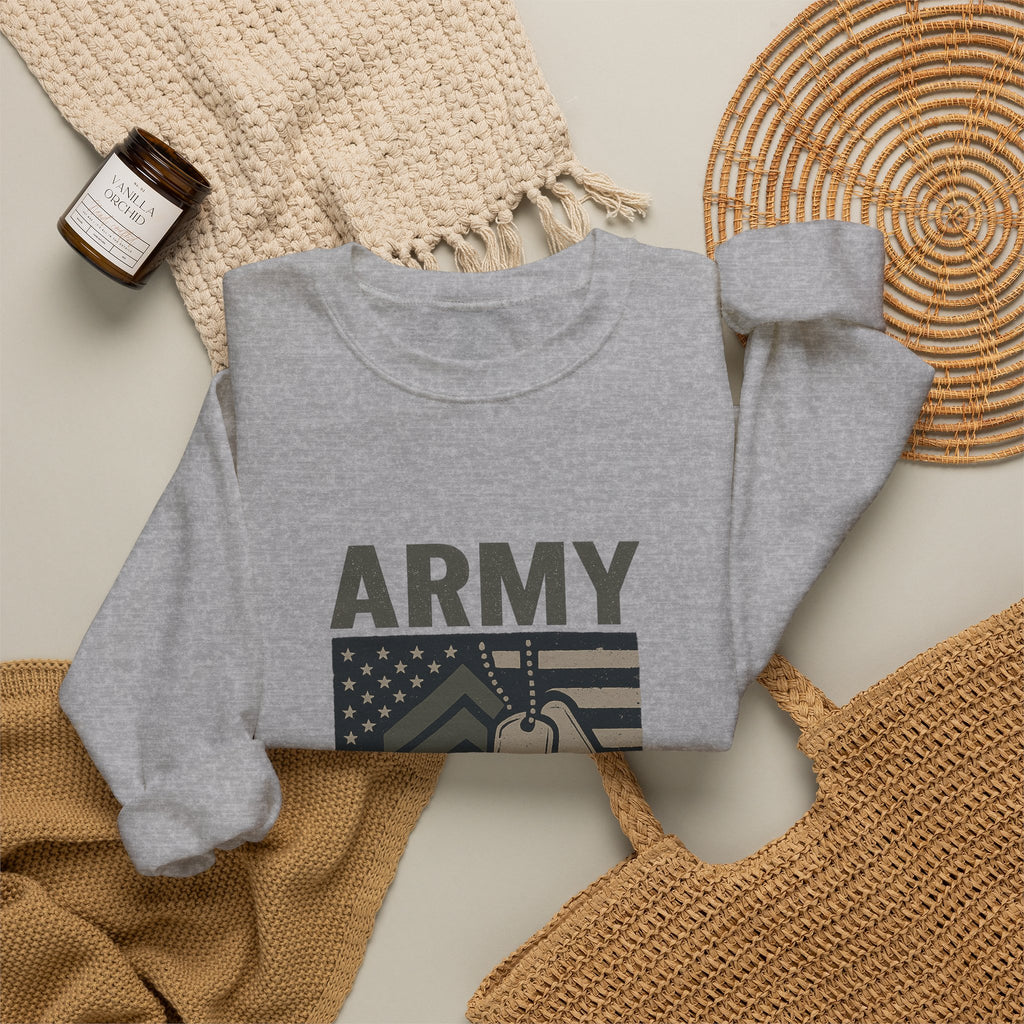 Army Strong Dad Sweatshirt, Military Father's Day Gift, Active Duty Dad Shirt, Army Dad Appreciation, Patriotic Military Family
