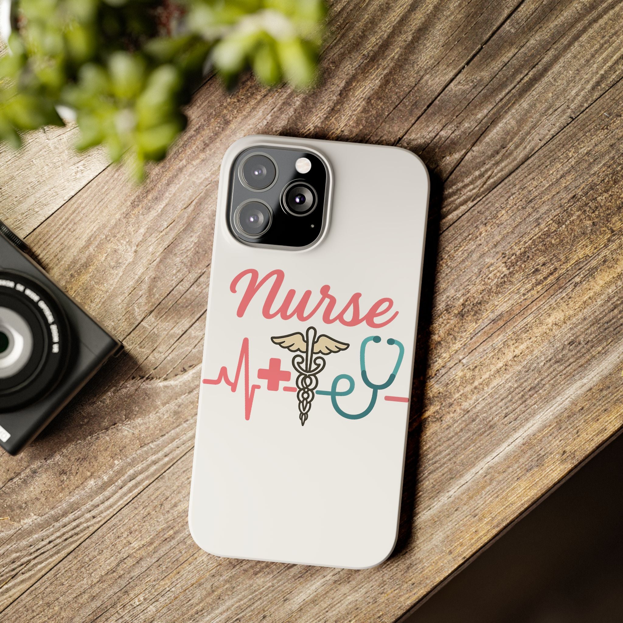 Nurse Phone Case EKG Heartbeat Medical Gift for Nurses RN Nursing Student Appreciation Gift Healthcare Worker iPhone Case