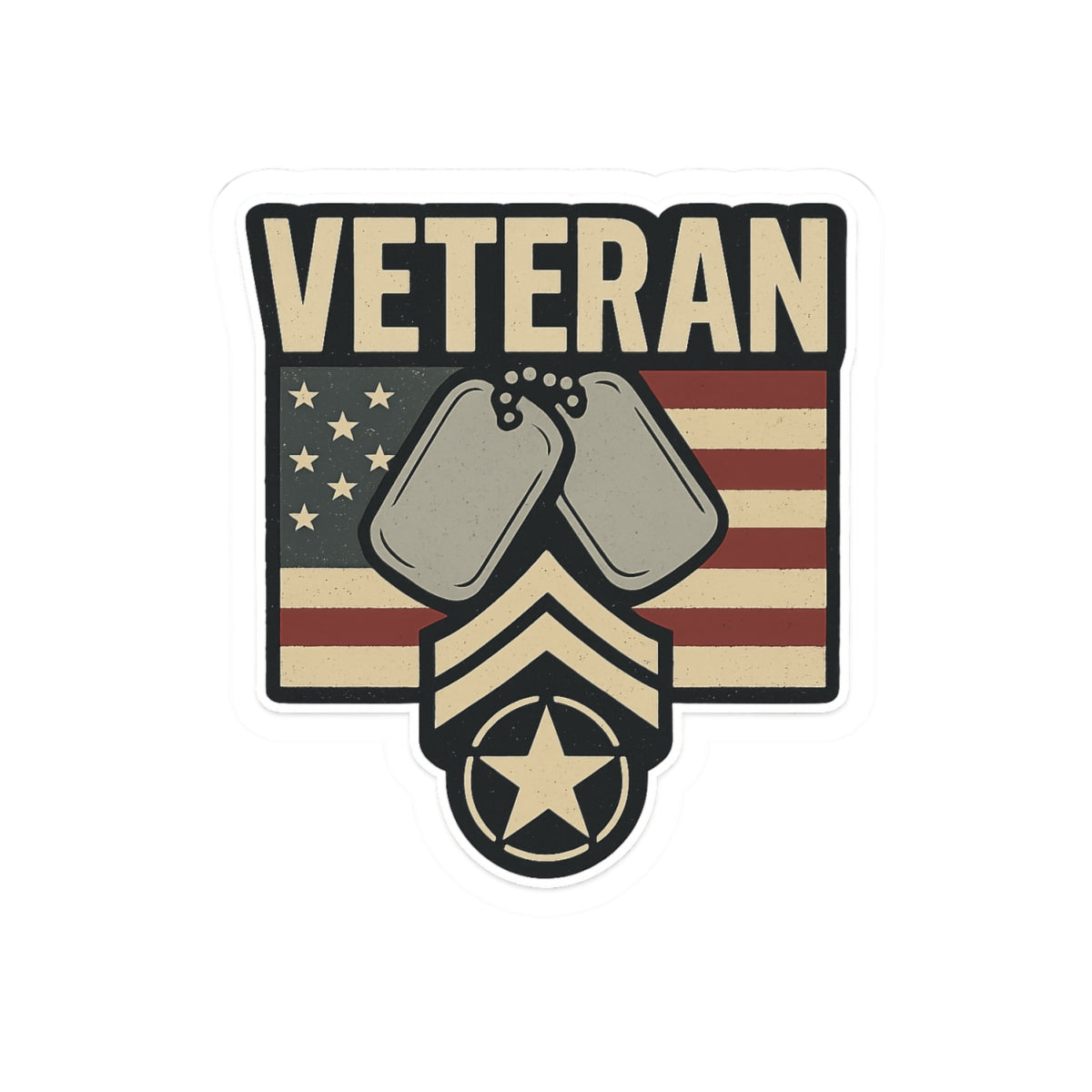 Veteran Hero Die-Cut Sticker Pack | Military Appreciation Stickers | Patriotic Thank You Decals | Support Our Troops Gift
