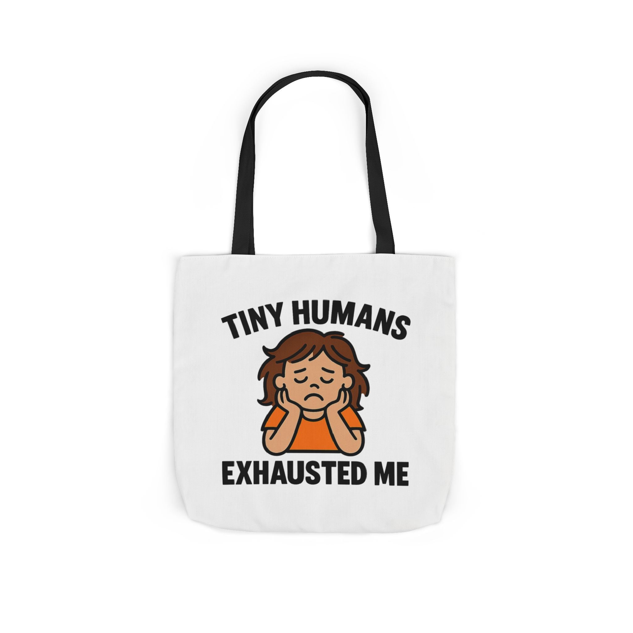 Tiny Humans Exhausted Me Tote Bag, Funny Mom Tote, Tired Parent Gift, Daycare Teacher Bag, Toddler Mom Canvas Tote