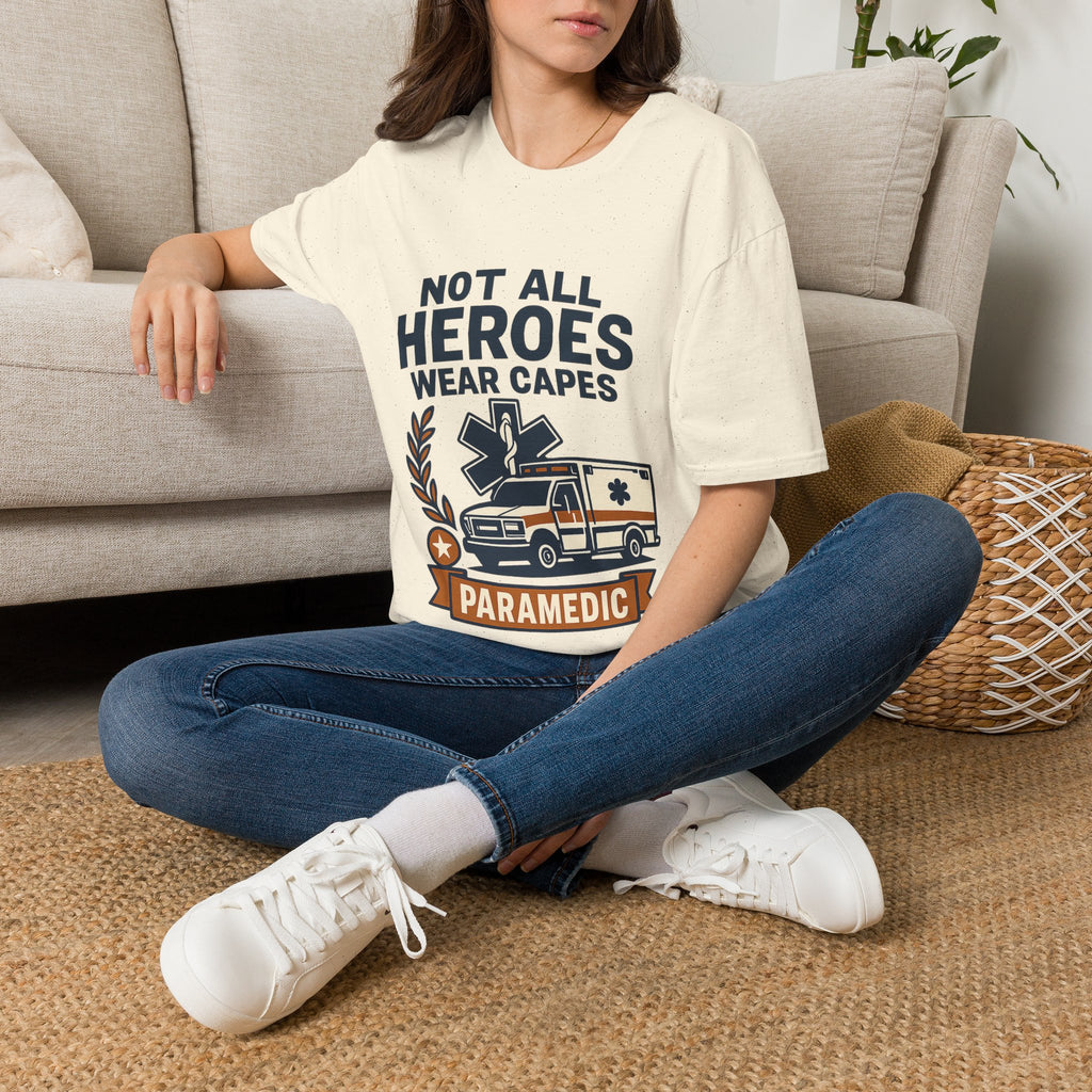Not All Heroes Wear Capes Paramedic Shirt, EMS Appreciation Gift, Star of Life EMT Tshirt, Ambulance Driver Hero Shirt