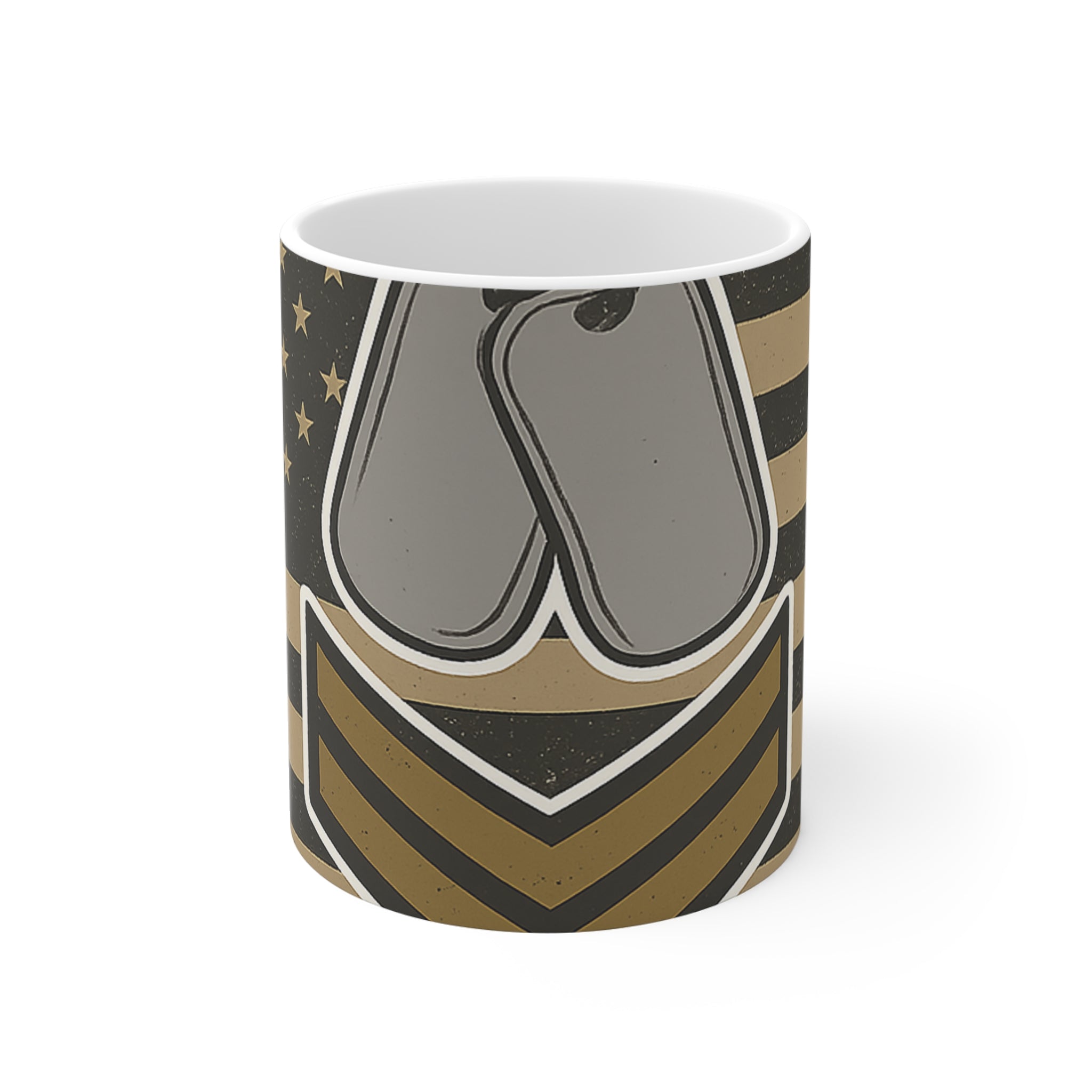 In Loving Memory Veteran Memorial Mug | Custom Military Tribute Gift | Personalized Veterans Day Remembrance | Gold Star Family