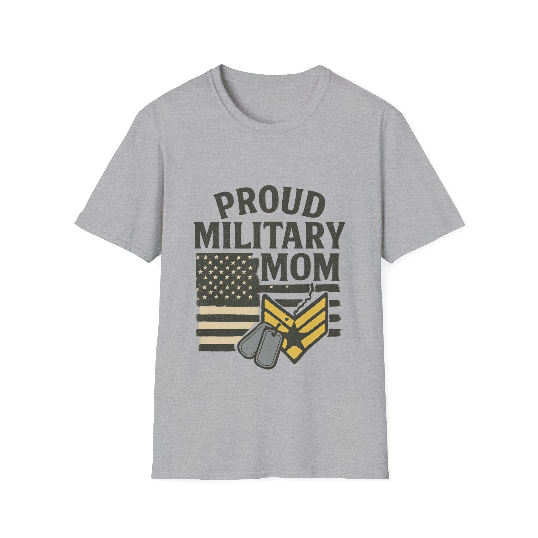 Proud Military Mom Shirt, My Heart Serves Too Tee, Army Mom Gift, Navy Mom, Marine Mom, Air Force Mom T-Shirt, Military Mother