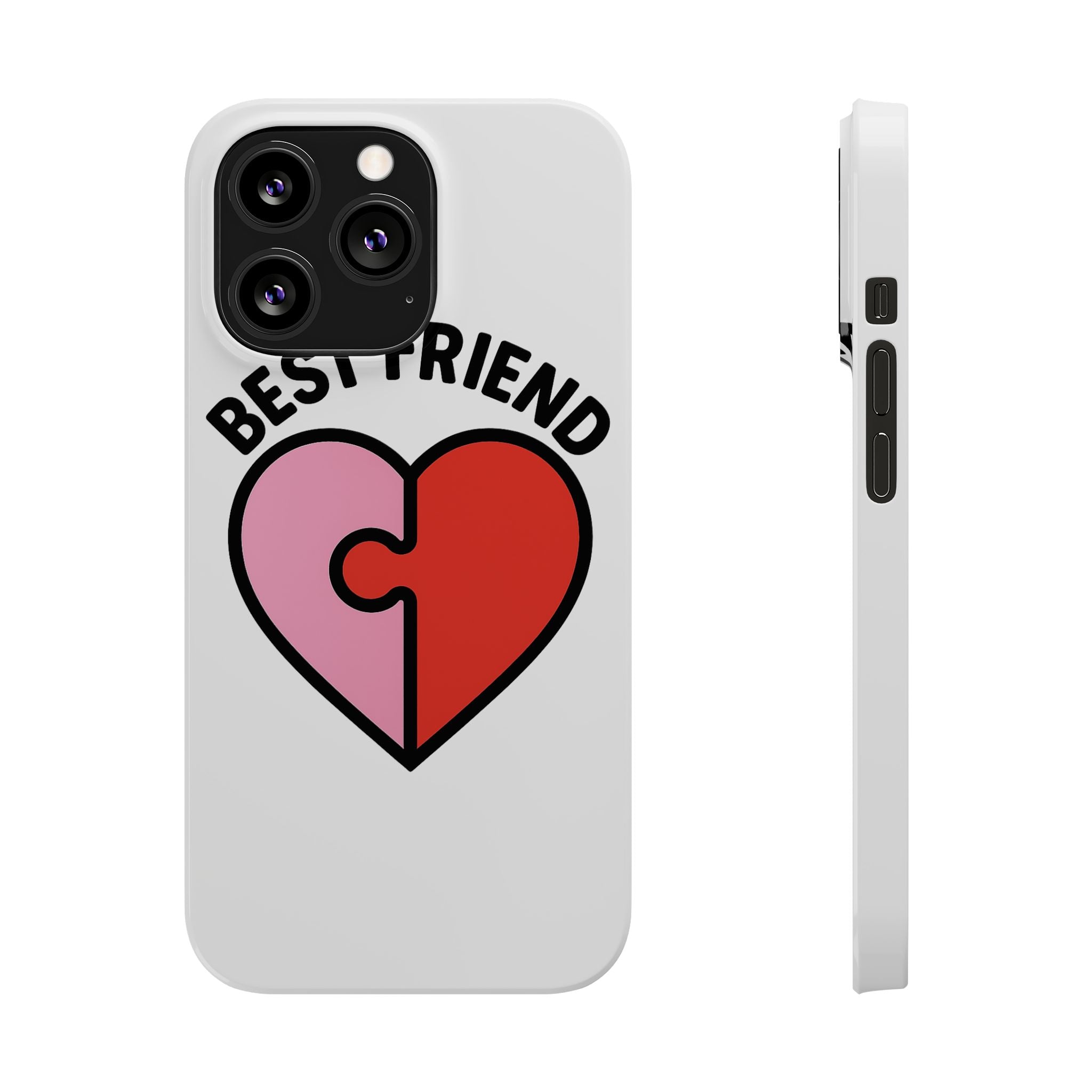Best Friend Phone Case Set Puzzle Heart Matching BFF Gifts for Besties Friendship Phone Cases Cute Teen Gift for Her