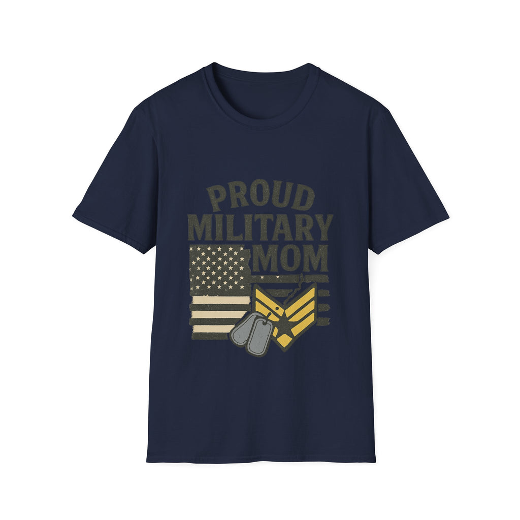 Proud Military Mom Shirt, My Heart Serves Too Tee, Army Mom Gift, Navy Mom, Marine Mom, Air Force Mom T-Shirt, Military Mother