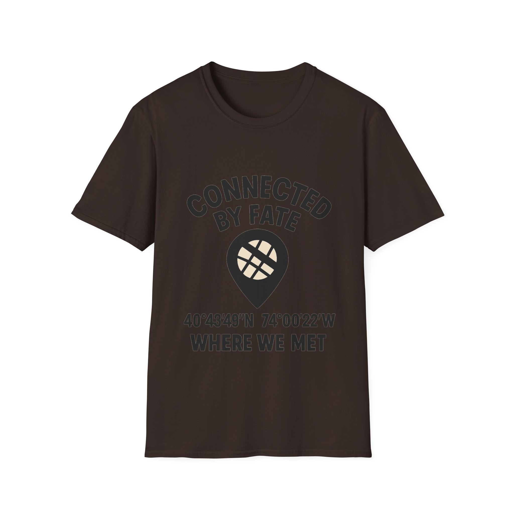 Best Friend Coordinates Shirt | Matching BFF Tees Where We Met | Friendship Day Gift | Connected By Fate | Personalized Location