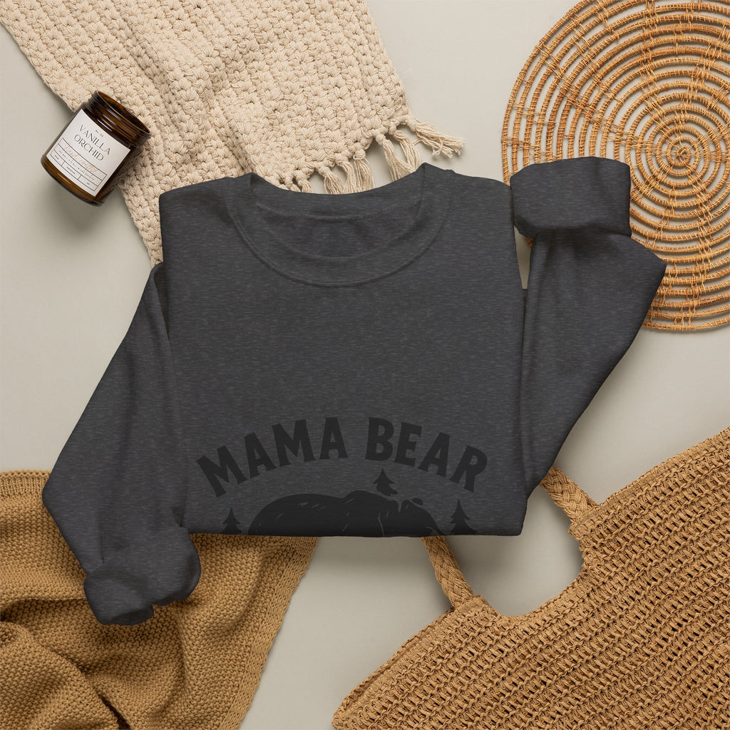 Mama Bear Sweatshirt with Cubs Birth Years, Mother's Day Gift for Mom, Woodland Mom Shirt, Gift from Kids, Mommy and Me Crewneck