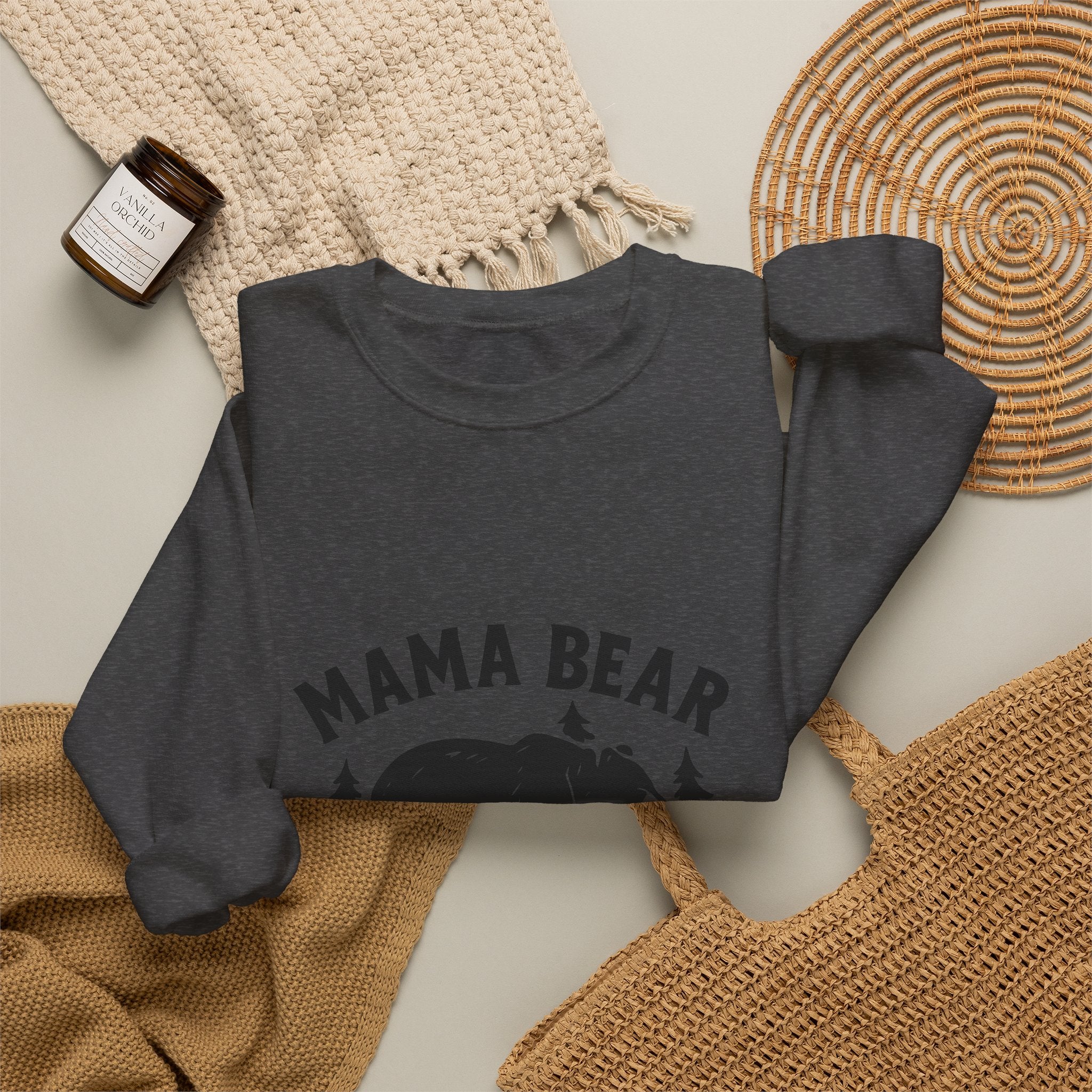 Mama Bear Sweatshirt with Cubs Birth Years, Mother's Day Gift for Mom, Woodland Mom Shirt, Gift from Kids, Mommy and Me Crewneck