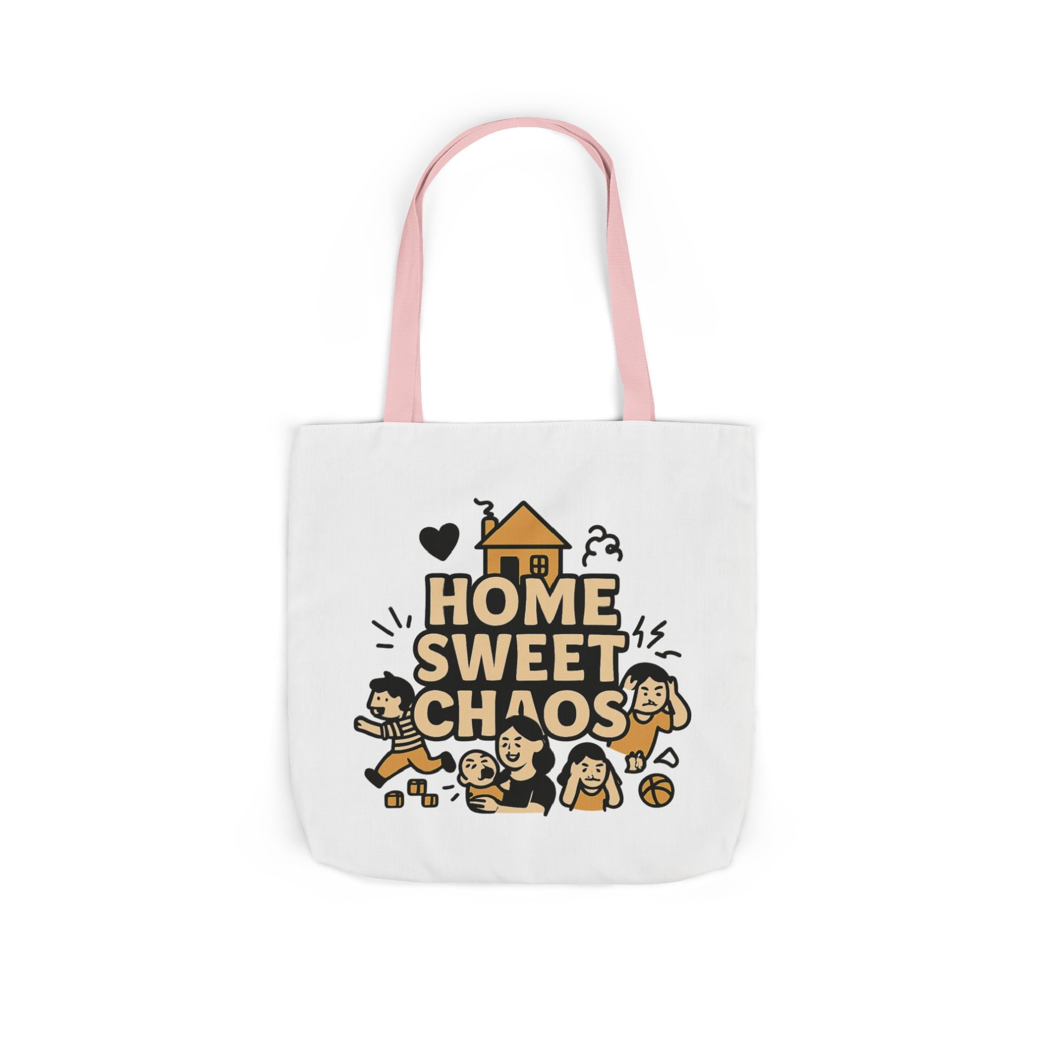 Home Sweet Chaos Tote Bag, Funny Mom Life Gift, Parenting Humor Canvas Tote, New Mom Gift, Chaotic Family Life, Gift for Mom
