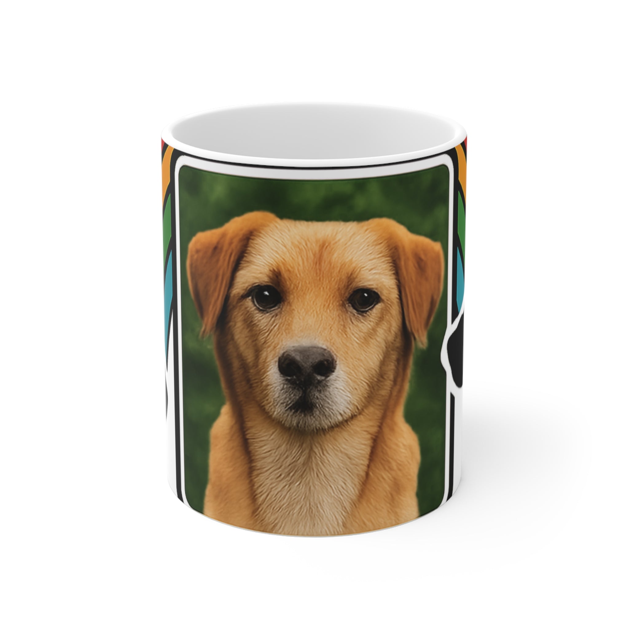 Pet Memorial Mug Custom Photo, Forever in My Heart Dog Cat Loss Gift, Personalized Rainbow Bridge Coffee Cup, Pet Remembrance Keepsake