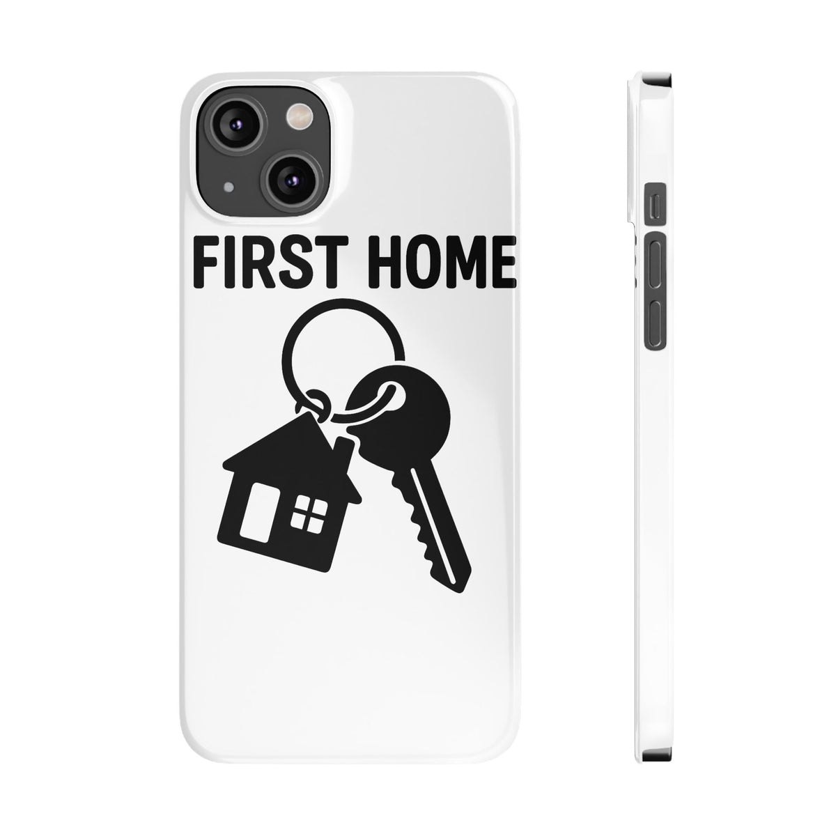 First Home Keys Phone Case, New Homeowner Gift, Housewarming Present, Minimalist House Key Design, First Time Home Buyer Gift