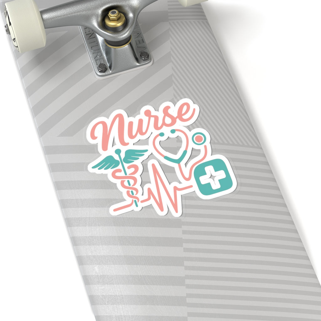 Nurse Sticker Pack 5 Stethoscope Heart Medical Appreciation Gift Waterproof Vinyl Decals Healthcare Worker Thank You