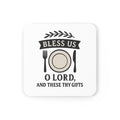 Farmhouse Table Prayer Blessing Cork Coaster Set | Rustic Grace Dinner Coasters | Housewarming Gift for Christian Home Decor