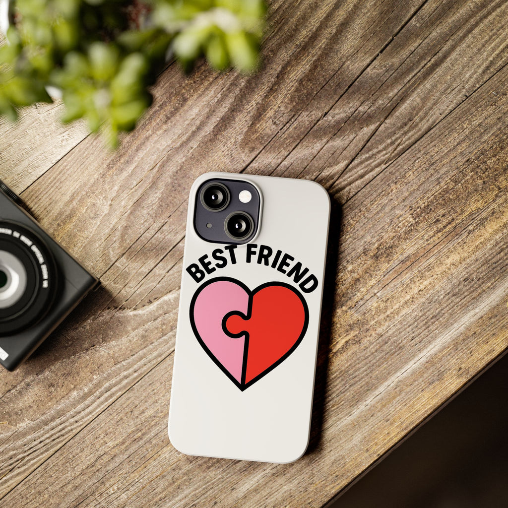 Best Friend Phone Case Set Puzzle Heart Matching BFF Gifts for Besties Friendship Phone Cases Cute Teen Gift for Her