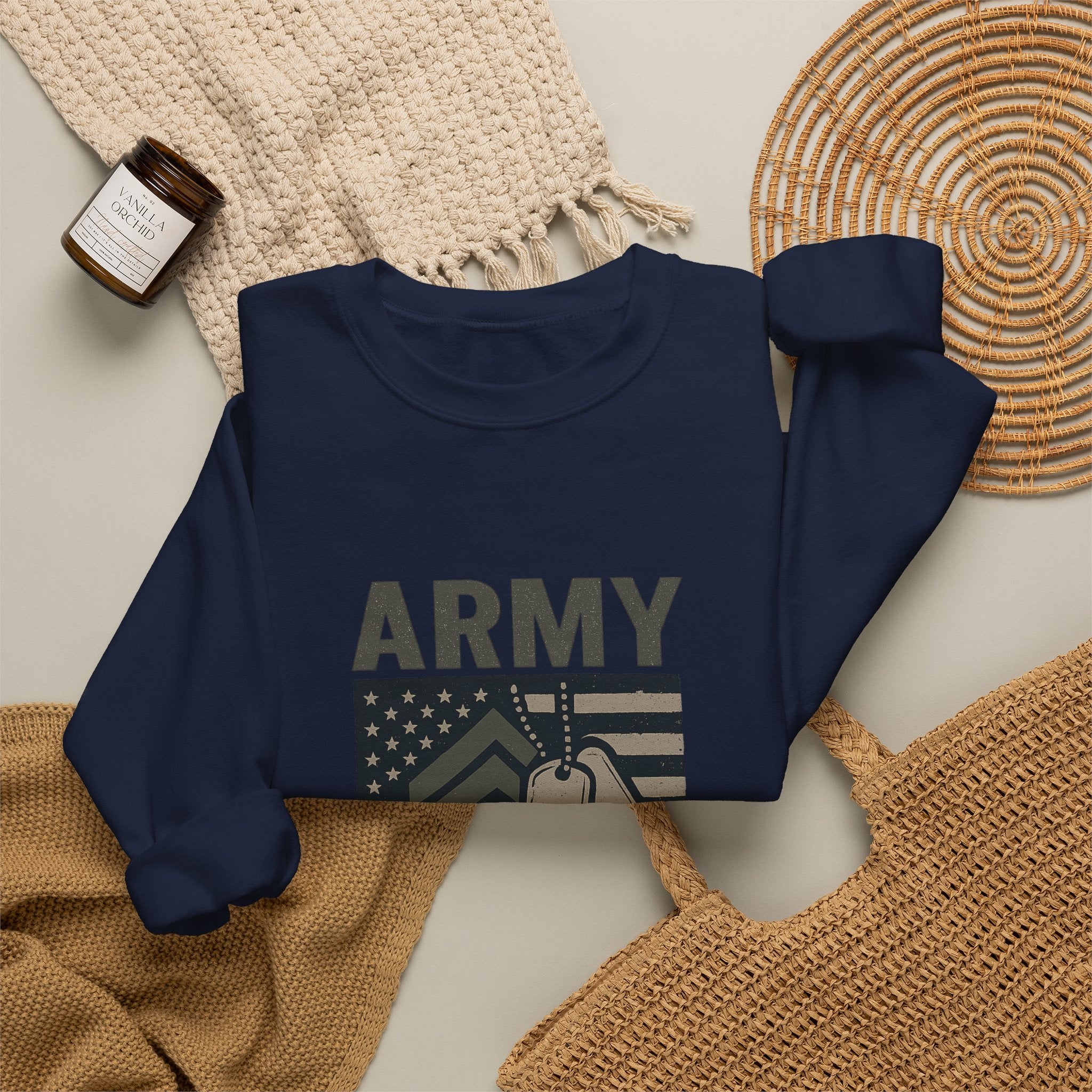 Army Strong Dad Sweatshirt, Military Father's Day Gift, Active Duty Dad Shirt, Army Dad Appreciation, Patriotic Military Family